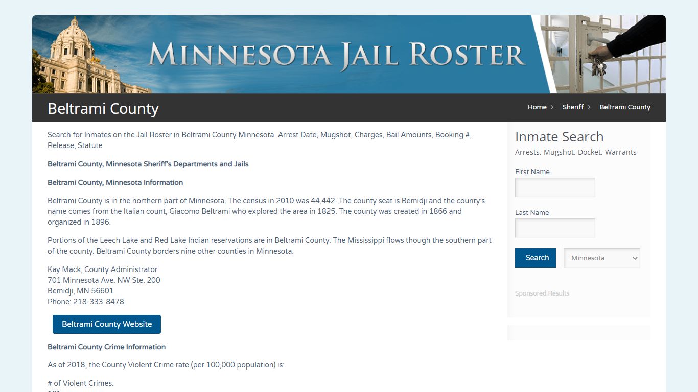 Beltrami County | Jail Roster Search