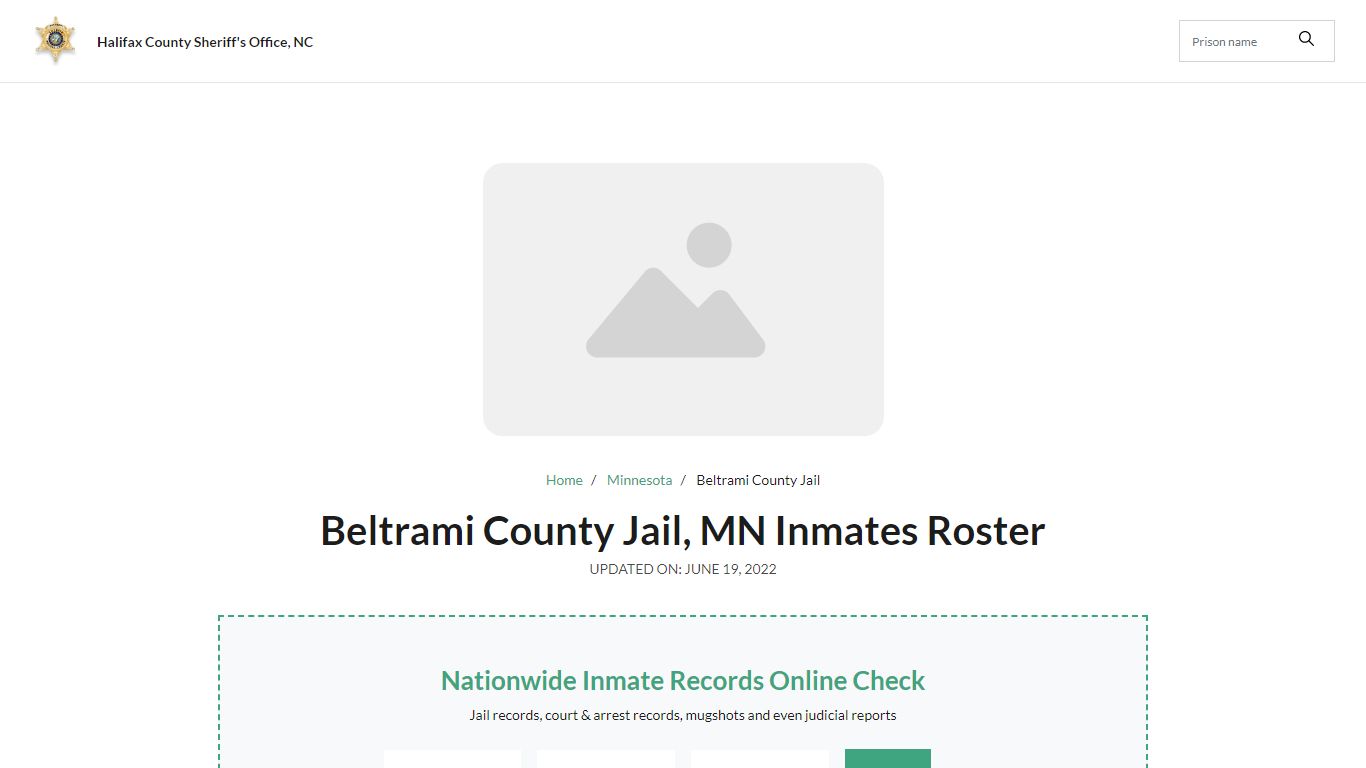 Beltrami County Jail, MN Jail Roster, Name Search